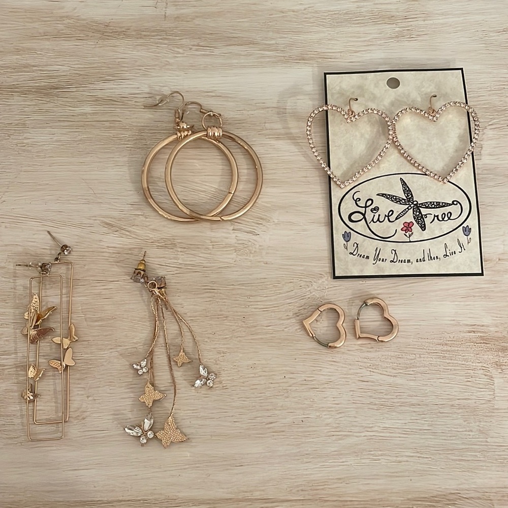 Bundle of Fun Gold Earrings